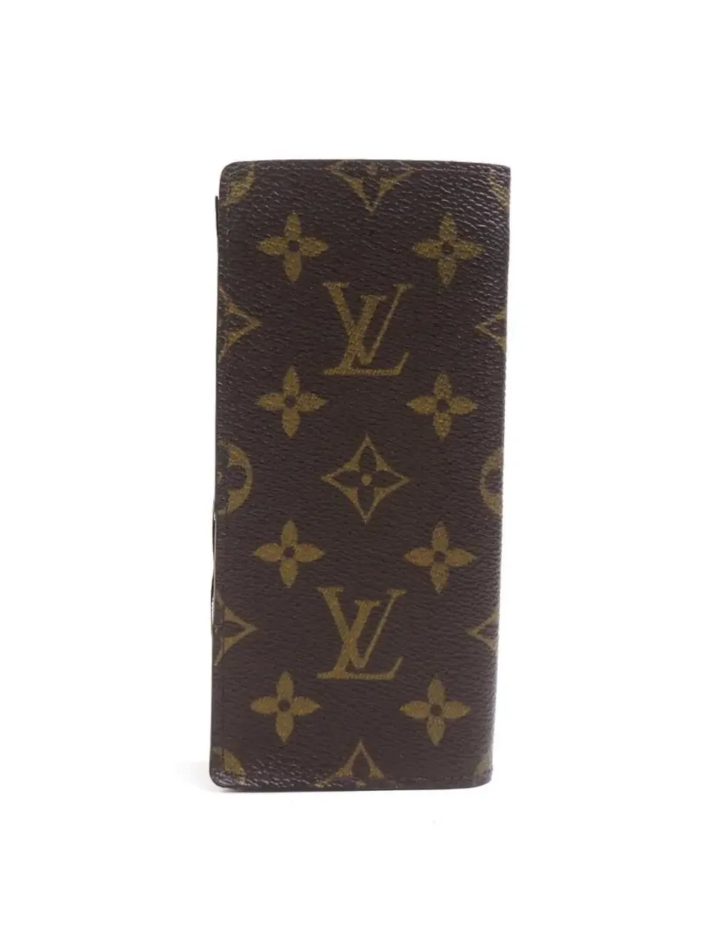 Auth Louis Vuitton Glasses Case Brown #297681L91B